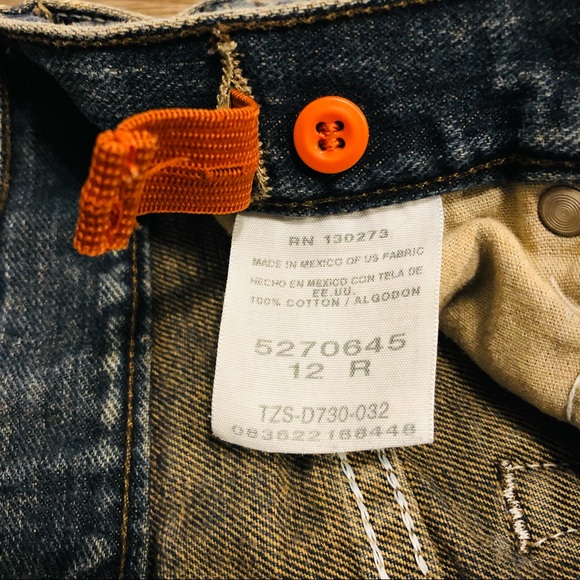 Lee Premium Select Dark Wash W/ Brown Tint Jeans Boys Sz 12 Reg Adjustable Waist - Picture 7 of 11